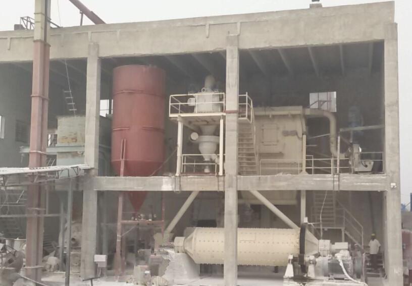 礦物填料項目調試完成